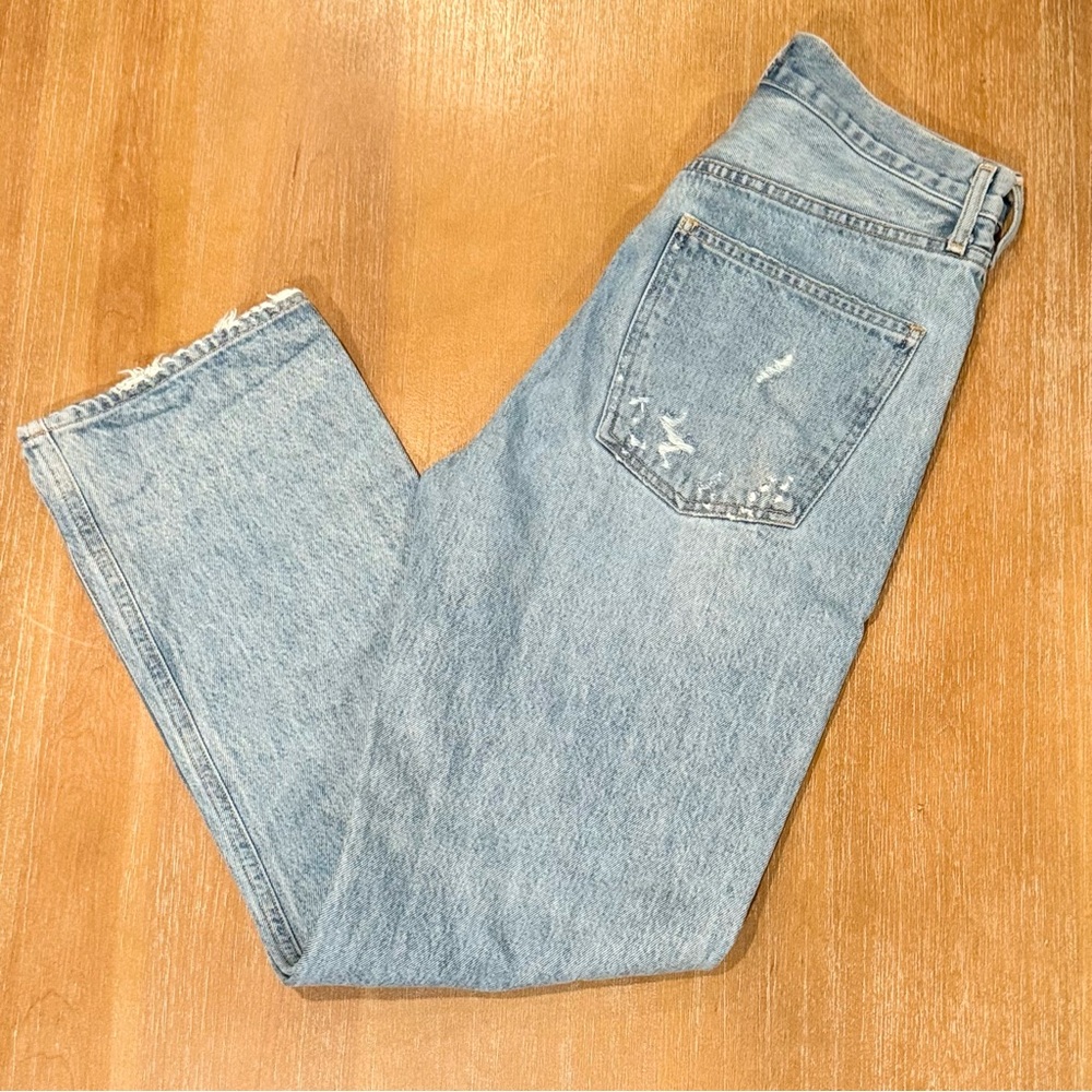 AGOLDE 90s Jean High-Rise Straight‎ Leg Distressed in Fall Out Sz 27